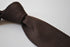 plain chocolate brown skinny knitted tie
