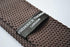 plain chocolate brown skinny knitted tie