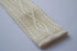 cream skinny cable knit tie