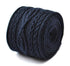 navy blue skinny cable knit tie
