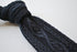 navy blue skinny cable knit tie