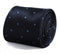 navy tie with blue polka dots