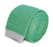 mint green skinny knitted tie with white tip