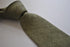 khaki green slim linen tie