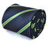 navy tie with green and white club stripes