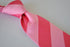 two tone pink barber striped tie