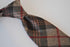 brown and red check tweed wool tie