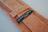 pale orange dark peach wool tweed tie