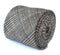 brown, blue, pink and red check tweed wool tie