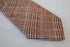 rusty red with subtle blue design skinny tweed wool tie
