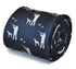 navy tie with hunter and hound design