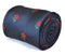 navy tie with english rugby rose design