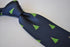 christmas range - navy tie with christmas tree design