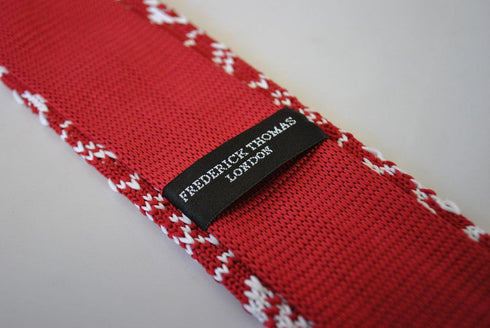 christmas range - red jumper knitted christmas tie