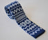 christmas range - blue jumper knitted christmas tie
