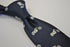 navy tie with harley motorbike design