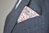 pink floral pocket square