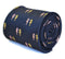 navy tie with seahorse design