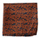 navy and orange paisley pocket square