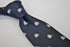 navy tie with sailing ship design