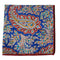 blue and red paisley pocket square