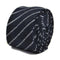 navy tweed tie with white stripes