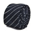navy tweed tie with white stripes