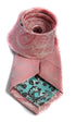 pink tie with paisley design