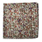 brown floral pocket square