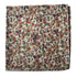 brown floral pocket square