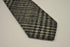grey, black and navy check tweed wool skinny tie