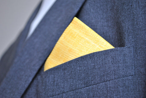 Gold Linen Pocket Square