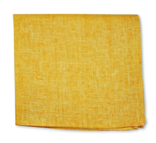 Gold Linen Pocket Square