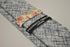 grey blue and white scratched design tie