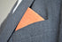 Orange Linen Pocket Square