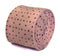 pink tie with red, green and white polka dots