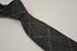 grey check tweed wool tie