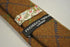 brown, green and blue check tweed wool tie