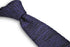 speckled purple and black skinny knitted tie