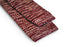 speckled burgundy and white skinny knitted tie