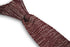 speckled burgundy and white skinny knitted tie