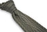 grey cable knit skinny tie