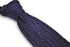 purple cable knit skinny tie