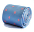 blue tie with pink polka dots