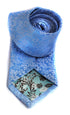 blue tie with floral design