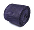 plain purple skinny knitted tie