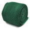 plain green knitted tie with pointed end in standard 8cm width