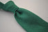 plain green knitted tie with pointed end in standard 8cm width