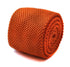 plain orange skinny knitted tie