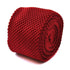 plain red skinny knitted tie